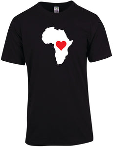 Heart's In Africa Solid - Unisex Modern Fit Tee