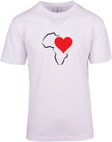 Heart's In Africa Outline - Unisex Modern Fit Tee
